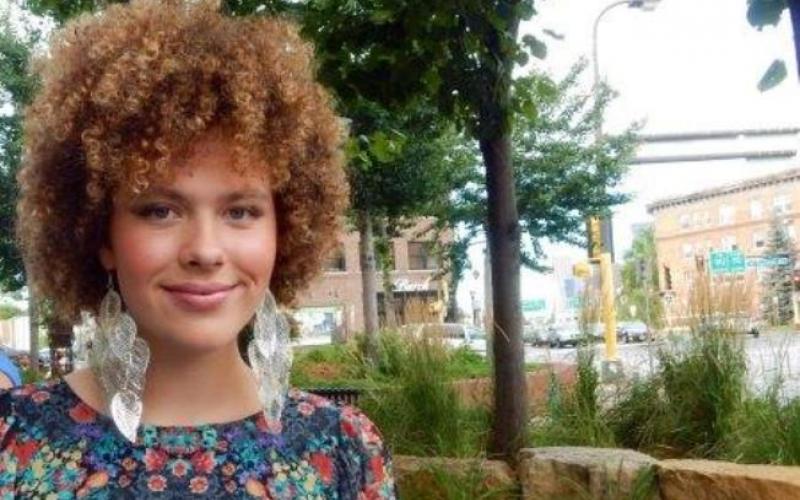 Kristy Wilson outside Uptown Curl