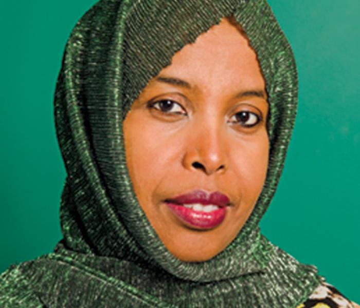Ubah Ali Jama is a board member with African Development Center, MN Headshot of Ubah Ali Jama